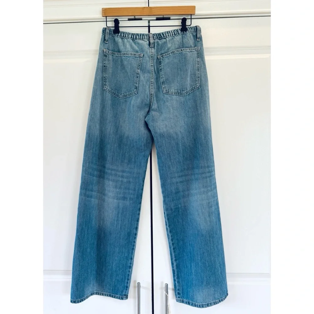 Zara drawstring jeans wide leg baggy size 4 - Picture 2 of 6